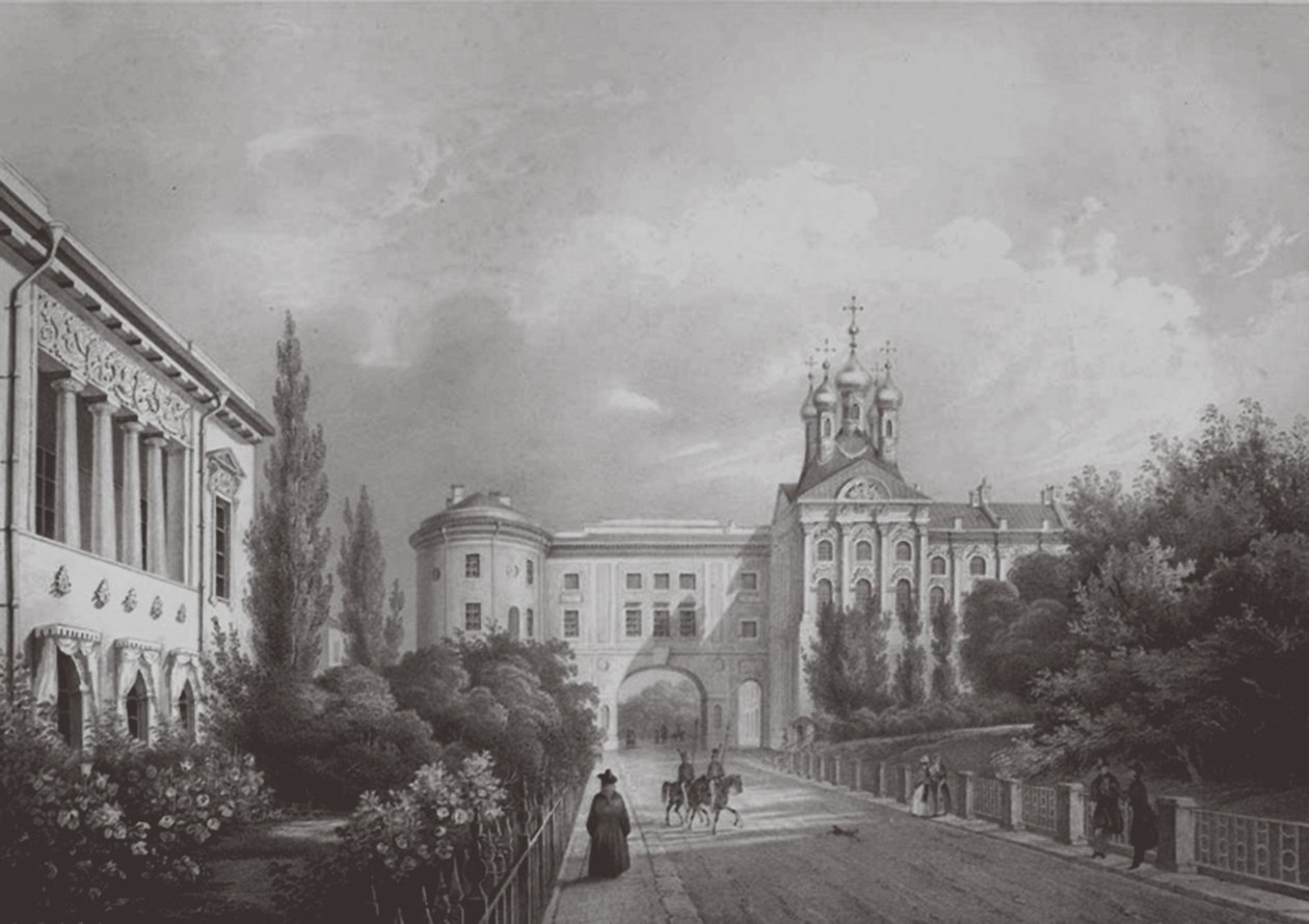 O Liceu Imperial em Tsarskoye Selo, década de 1850 de Carl Schulz