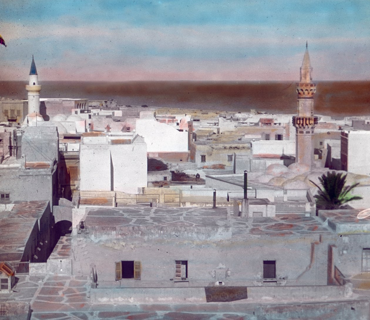 Norte de Marrocos, vista da cidade de Fez, data da imagem: cerca de 1910. Arquivo Carl Simon de Carl Simon