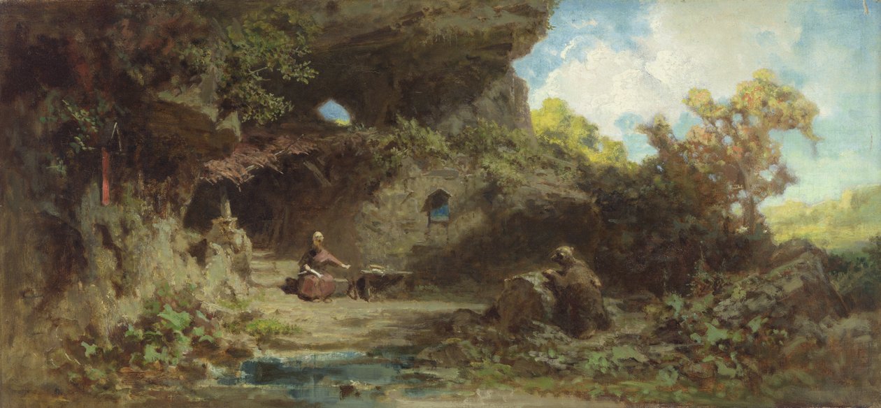 Um eremita nas montanhas de Carl Spitzweg