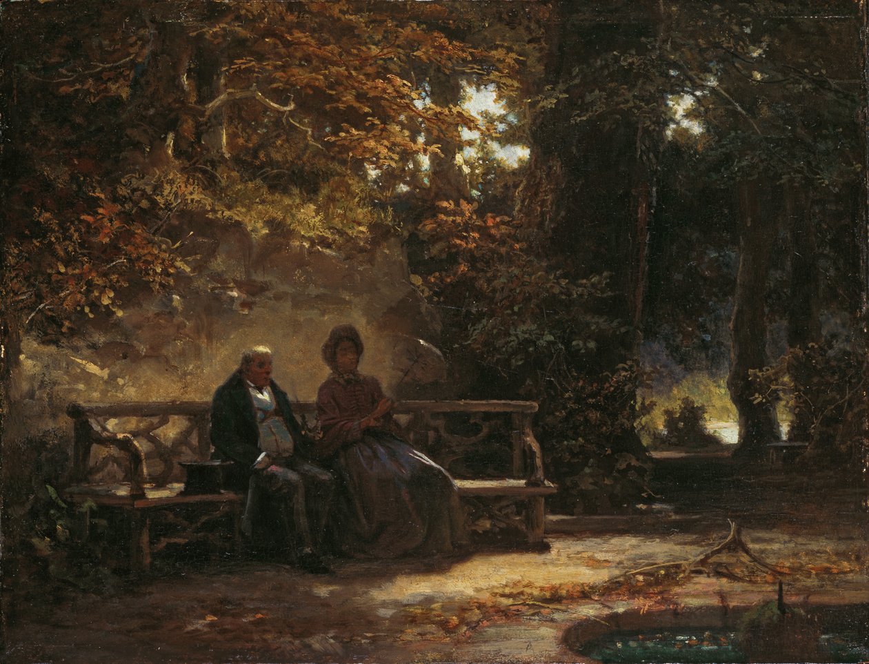 Passeantes em repouso de Carl Spitzweg