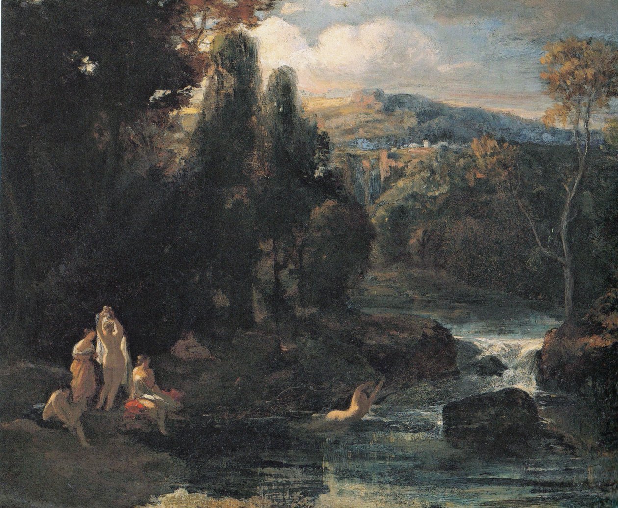 Ninfas banhando de Carl Spitzweg