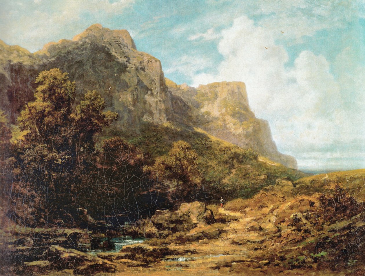 Paisagem de montanha da Baviera de Carl Spitzweg