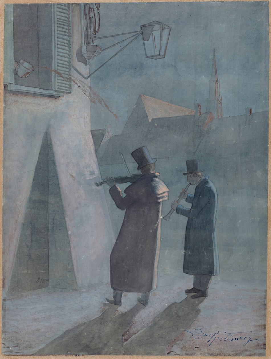 A serenata interrompida de Carl Spitzweg