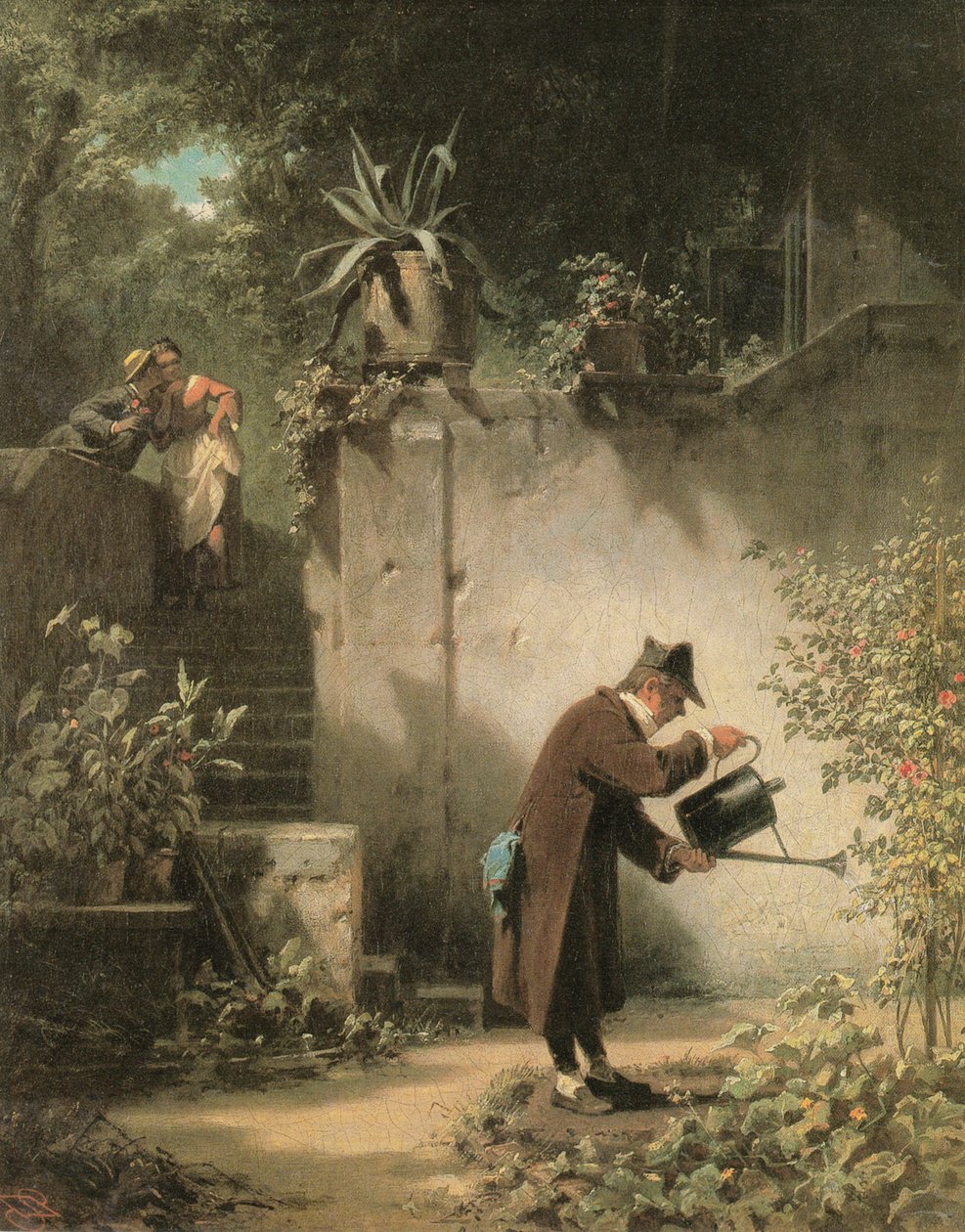 O amigo das flores de Carl Spitzweg