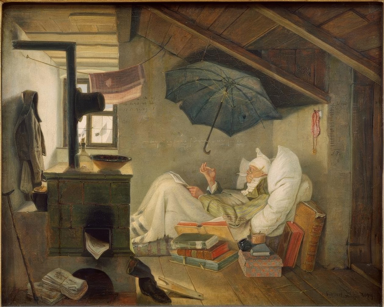 O pobre poeta de Carl Spitzweg