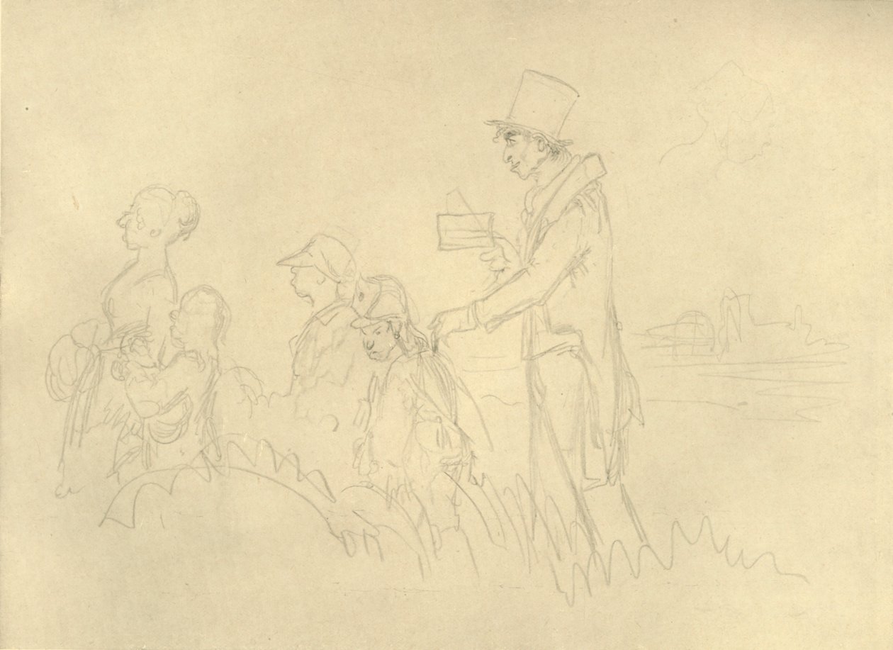 O Magister Judaico, meados do século XIX, c1924. de Carl Spitzweg