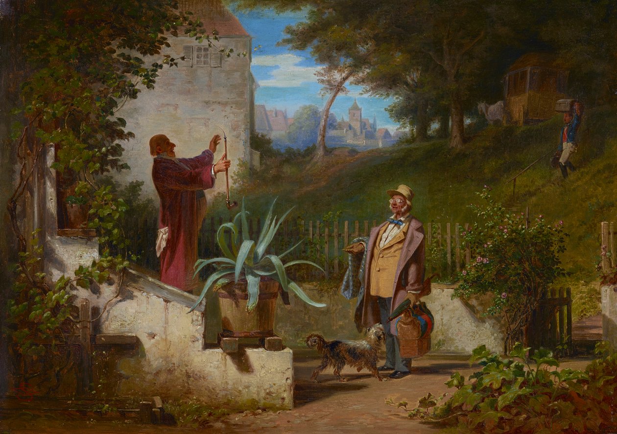 Os amigos de infância de Carl Spitzweg