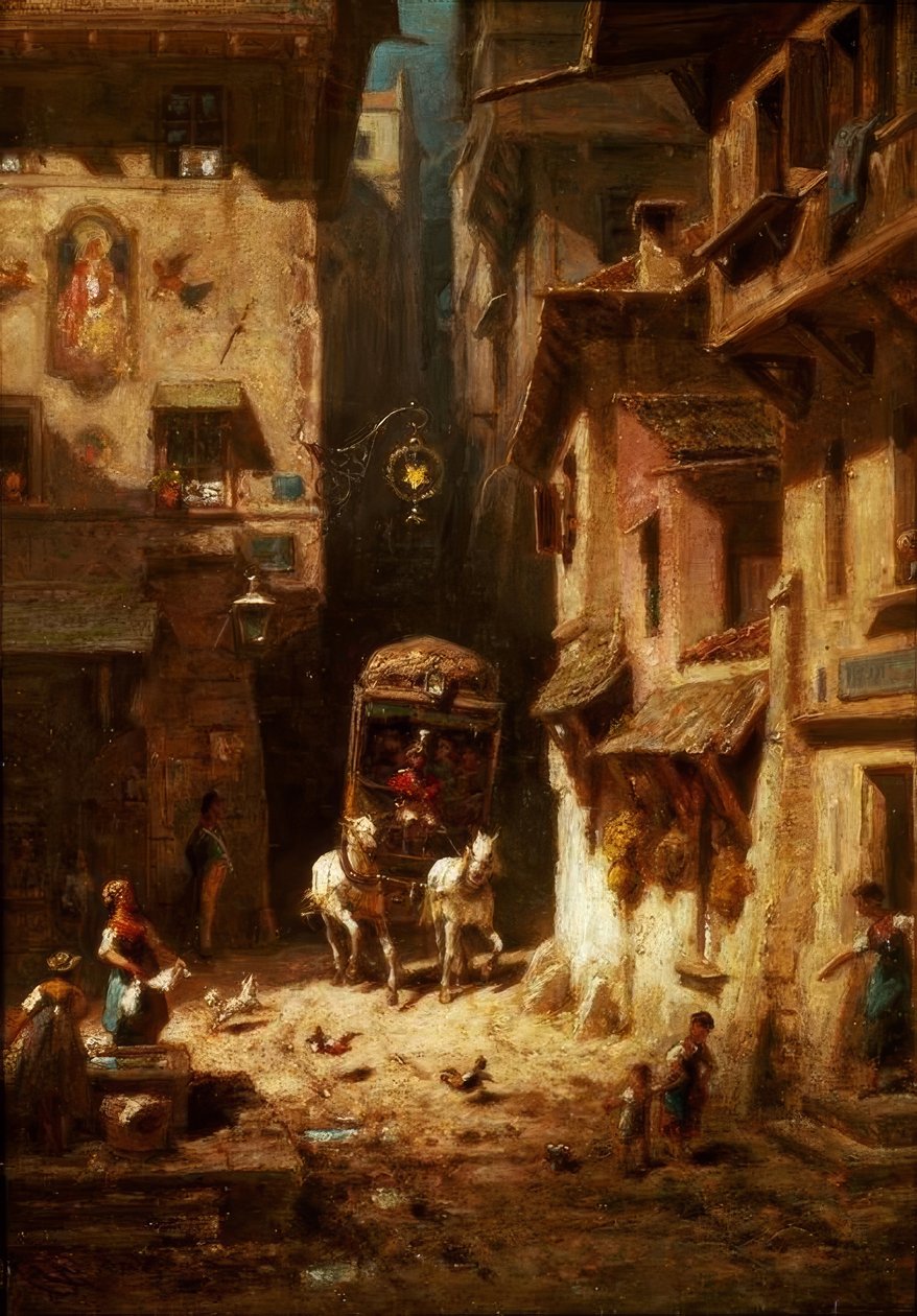 Os correios de Carl Spitzweg