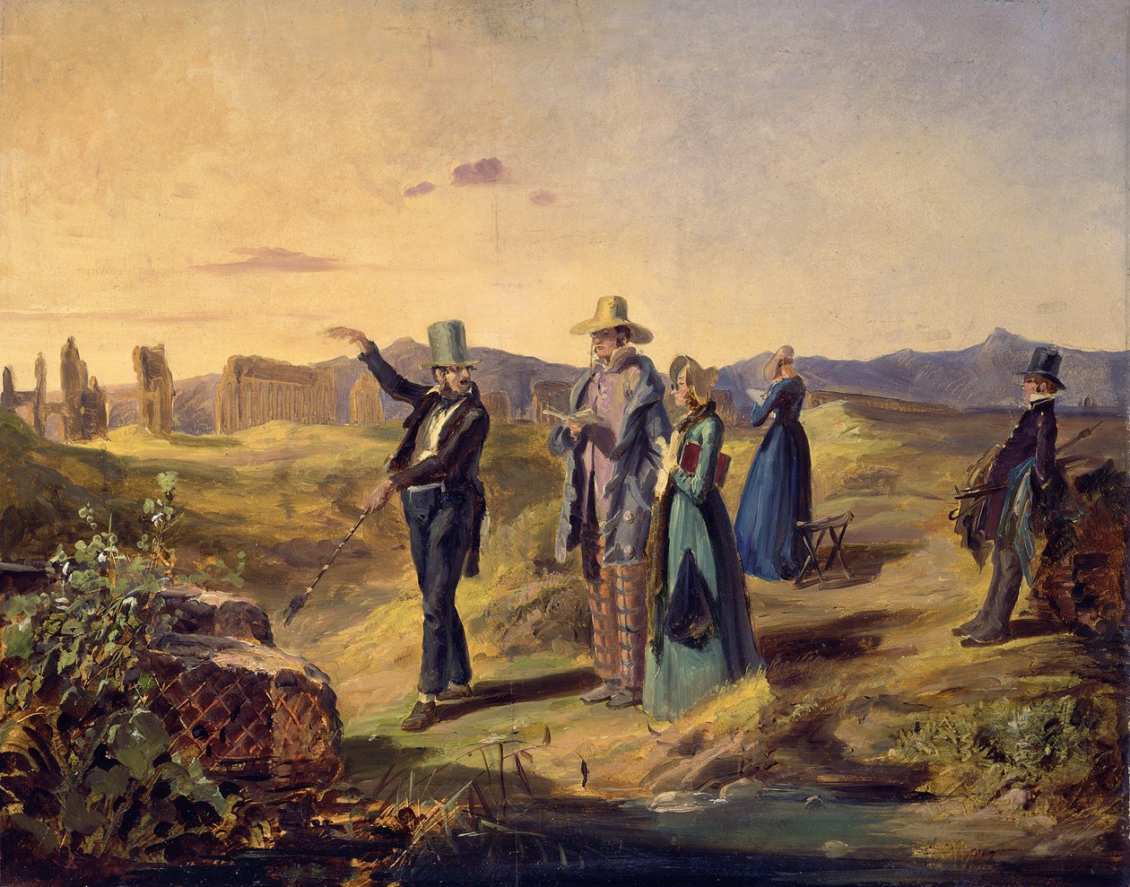 Ingleses na Campagna de Carl Spitzweg