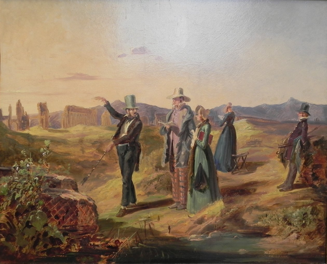 Ingleses Turistas em Campagna de Carl Spitzweg