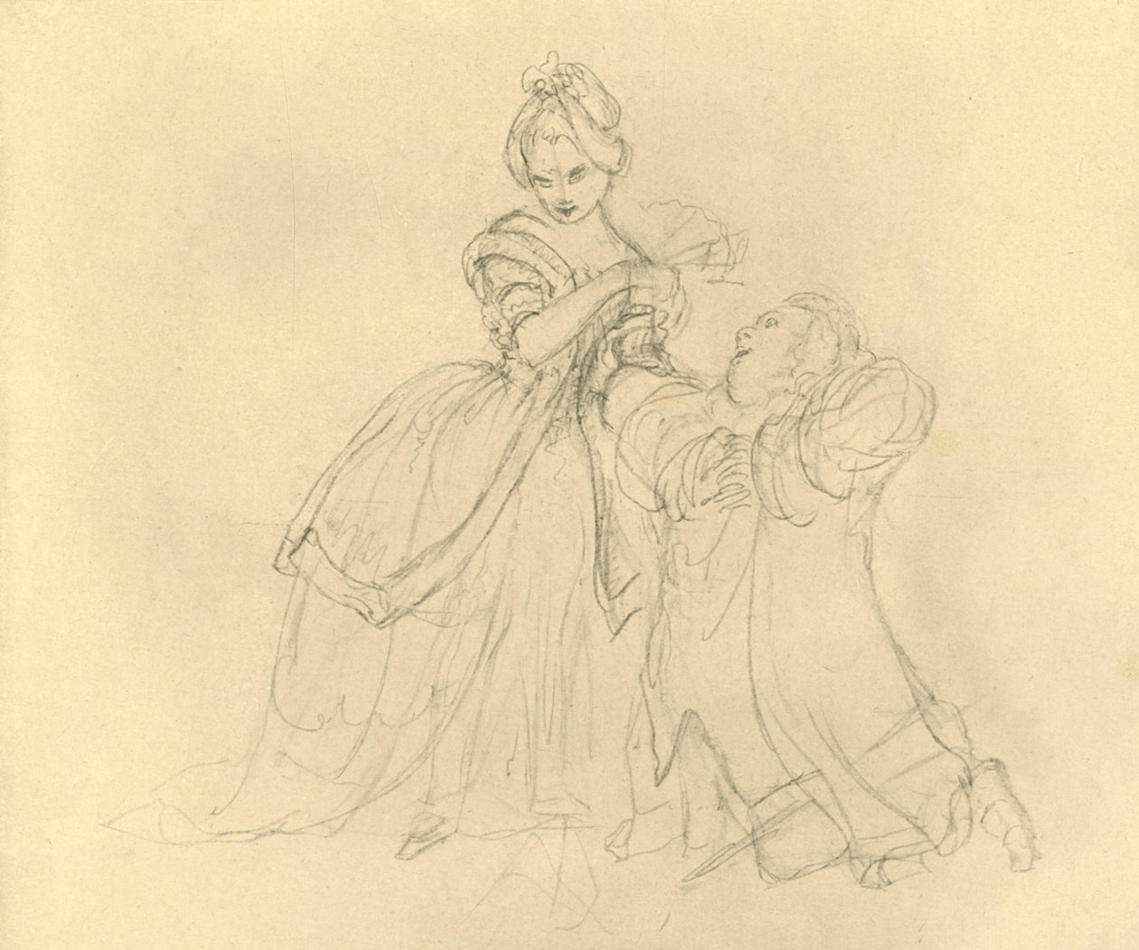 Erhörung, meados do século XIX, c1924. de Carl Spitzweg