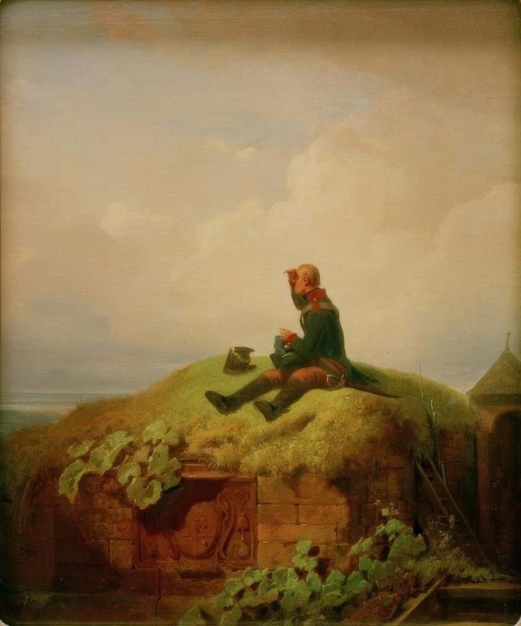 Era uma vez (A sentinela de tricô) de Carl Spitzweg