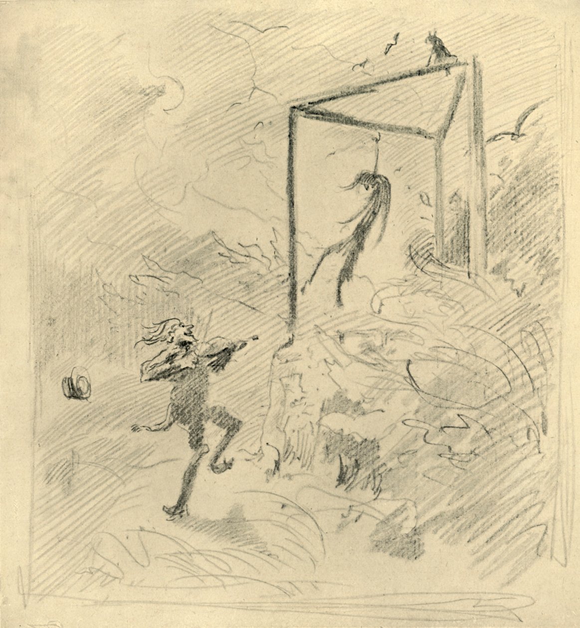Galgenmusik, meados do final do século XIX, c1924. de Carl Spitzweg