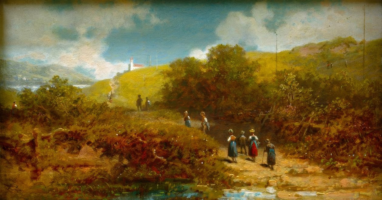 Igreja no campo de Carl Spitzweg