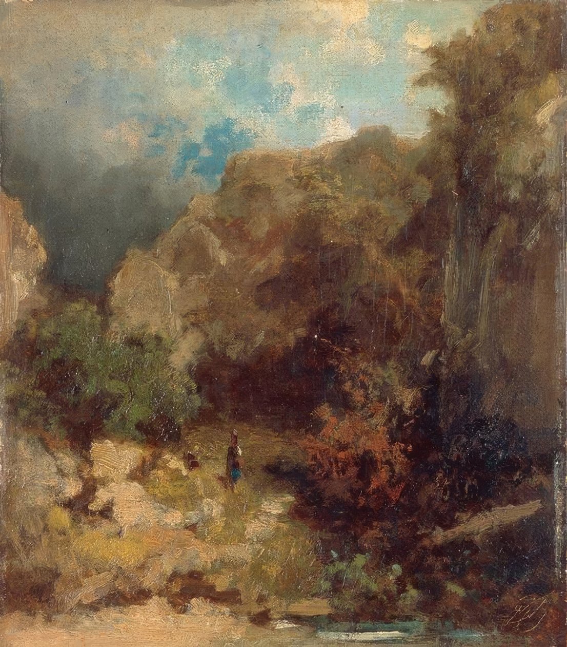 Menina na floresta de Carl Spitzweg