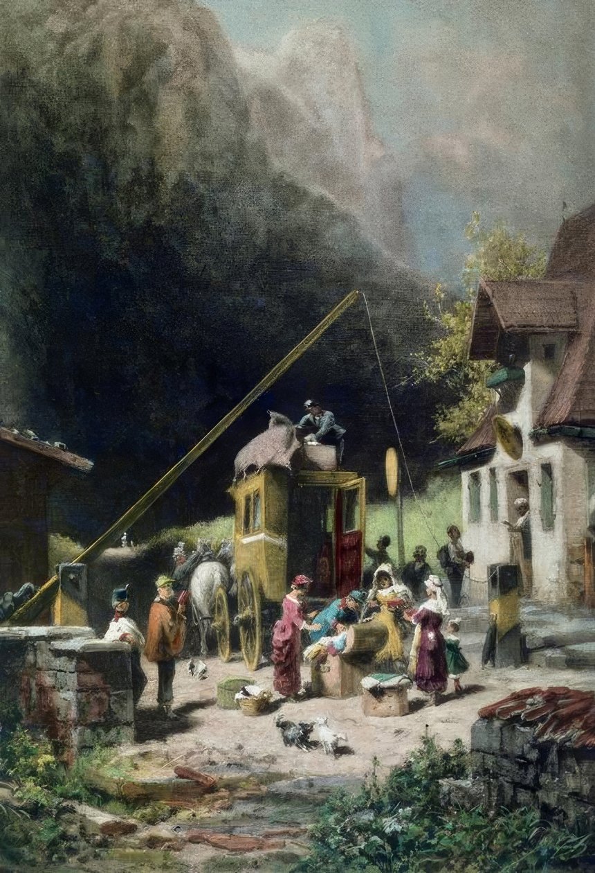 Apenas os pensamentos são isentos de impostos de Carl Spitzweg