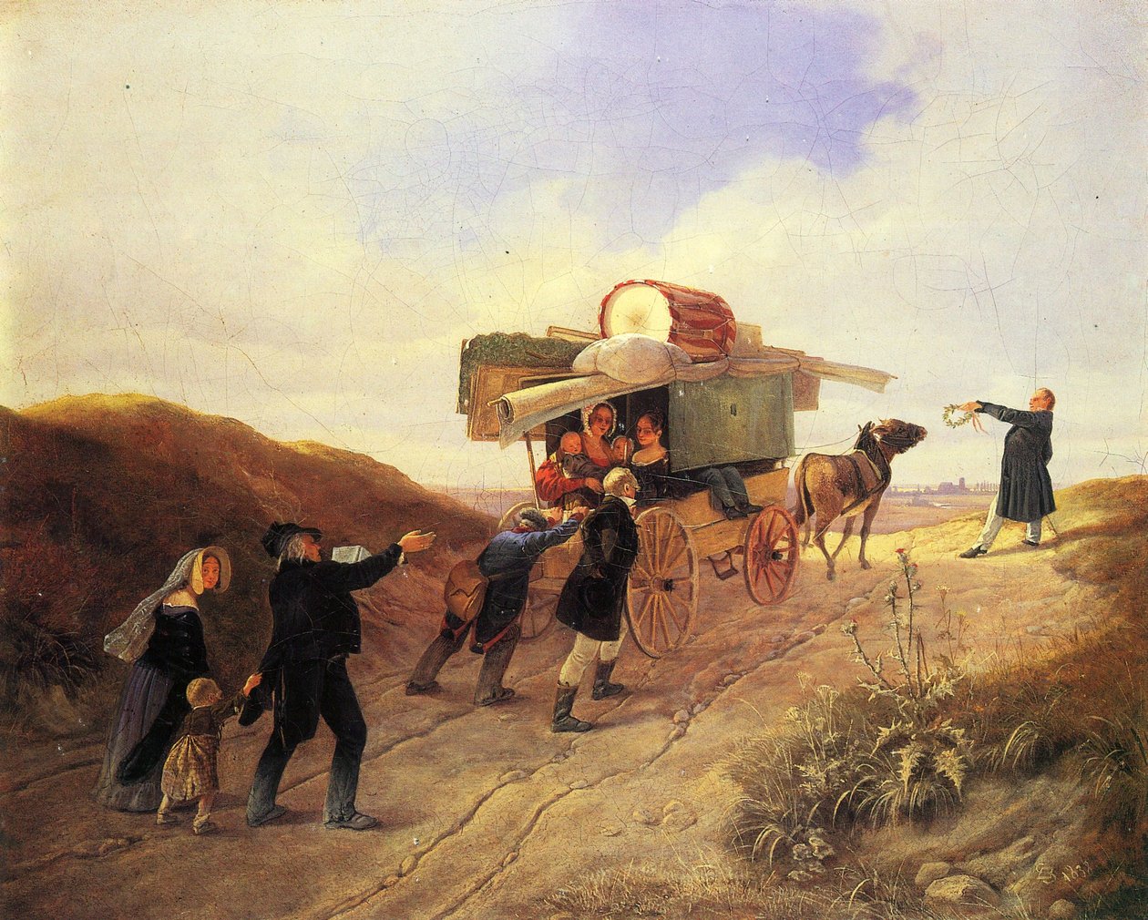 Viajando comediantes de Carl Spitzweg