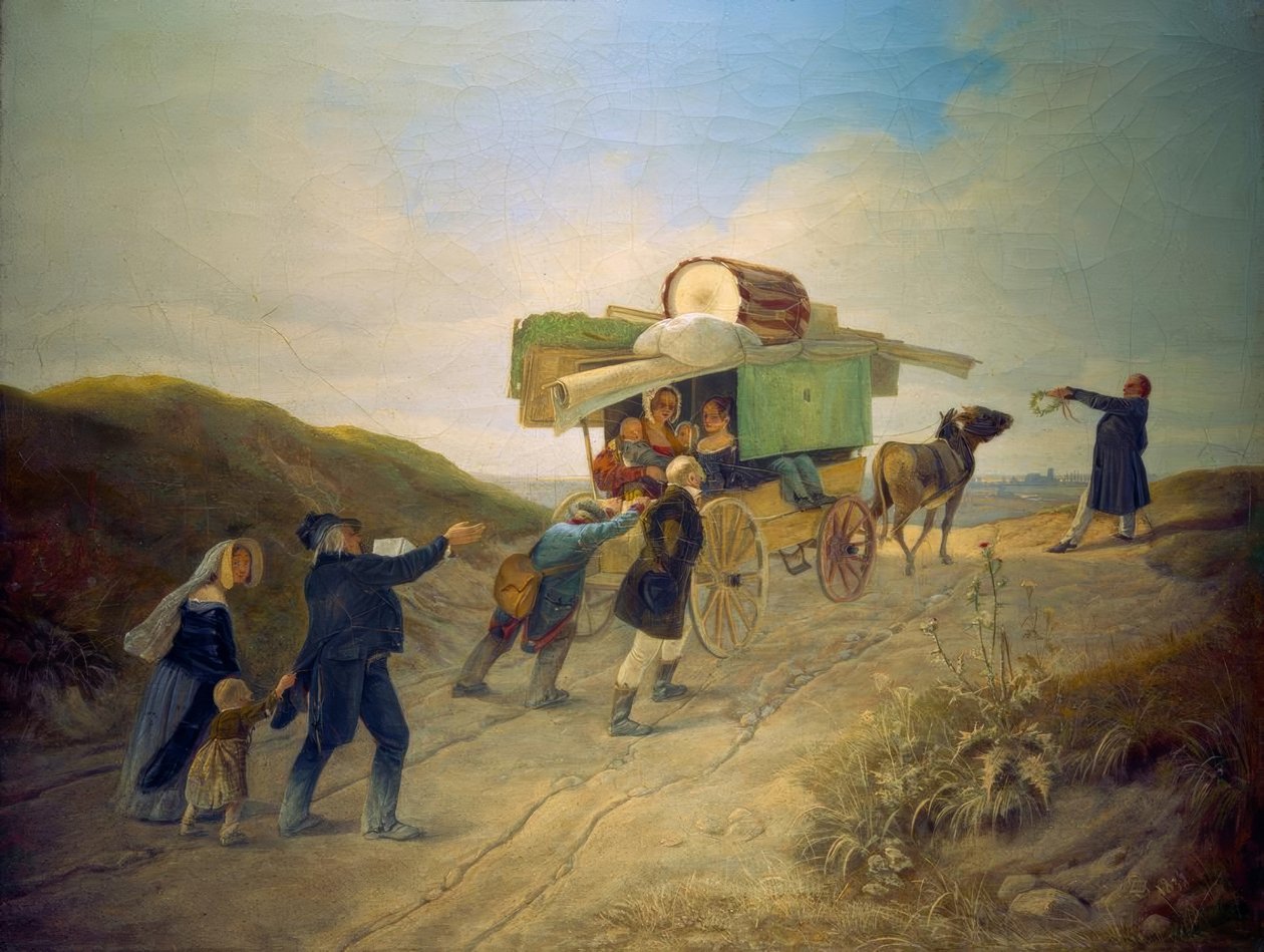 Comediantes viajantes de Carl Spitzweg