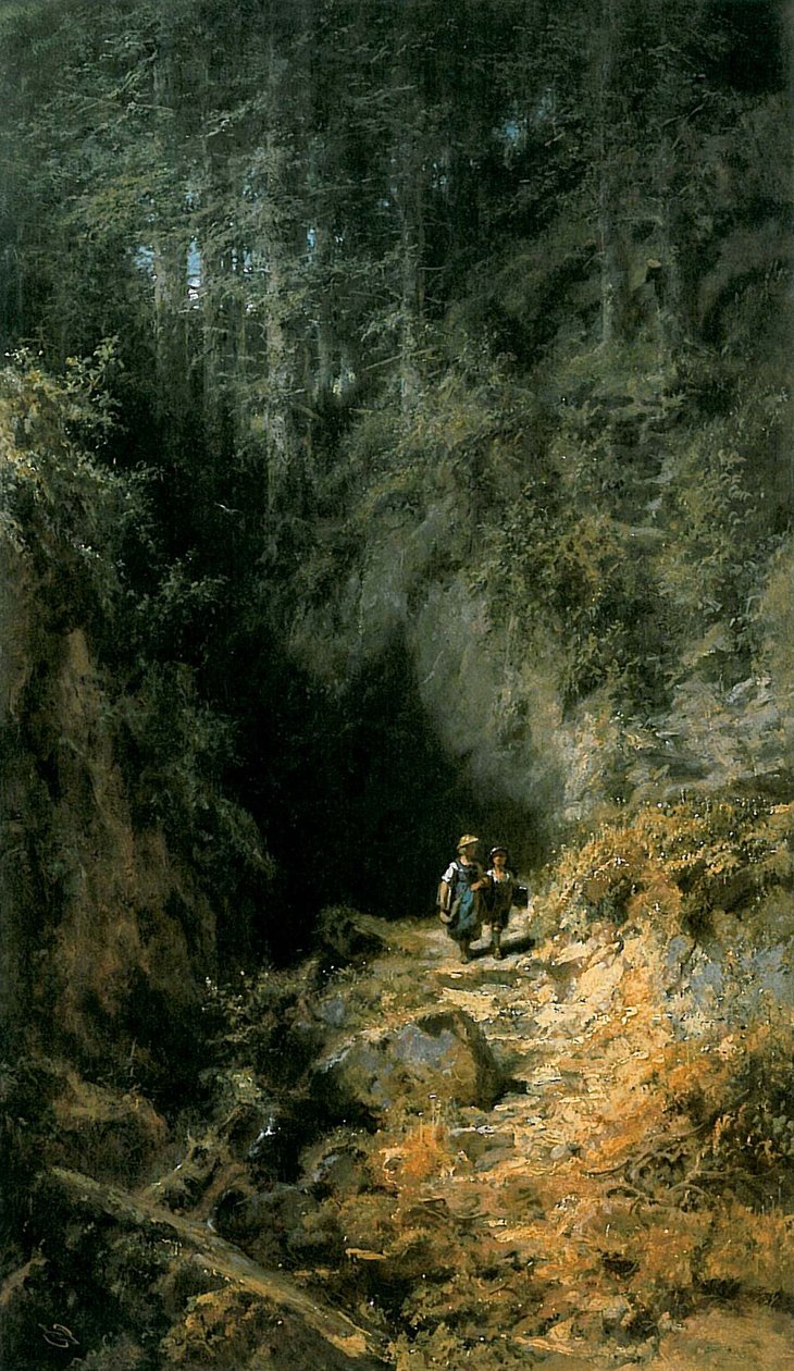 Alunos da floresta de Carl Spitzweg