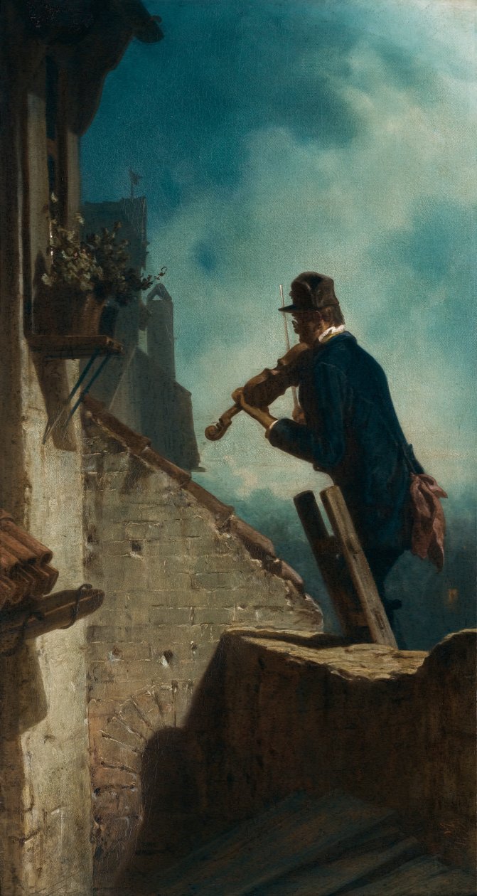 serenata de Carl Spitzweg