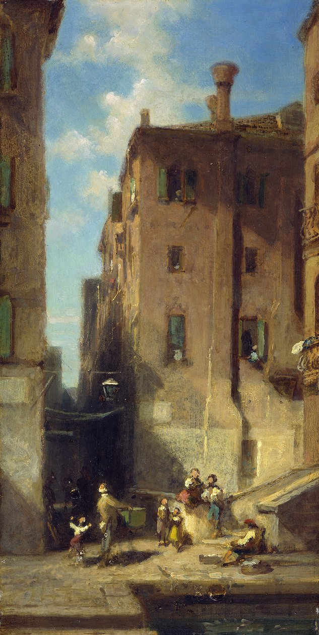 Rua em Veneza de Carl Spitzweg
