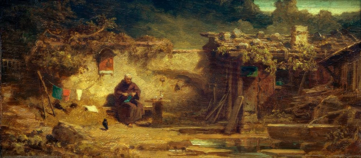 Eremita de tricô de Carl Spitzweg