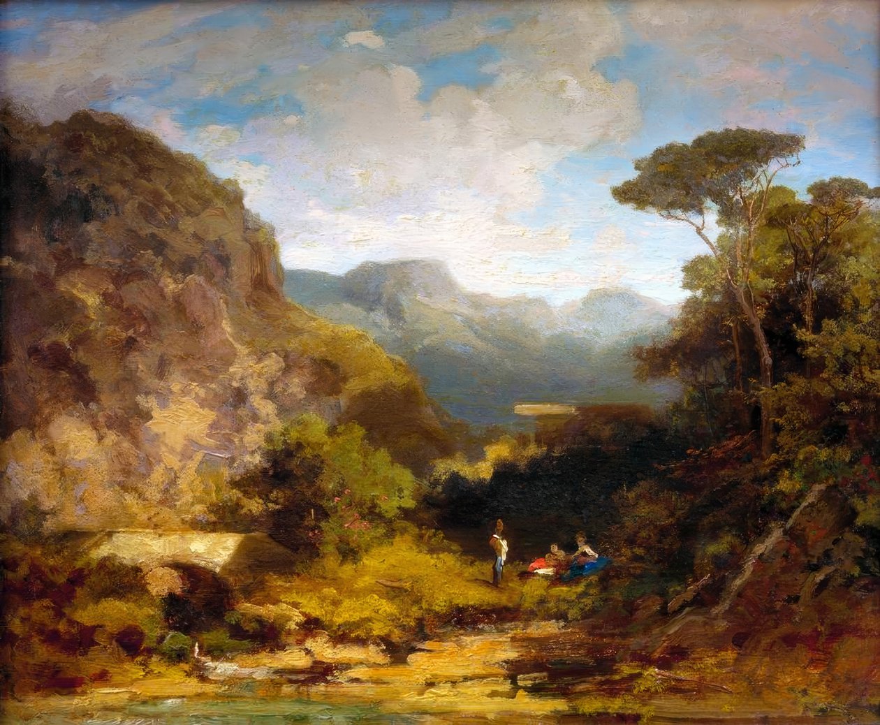 Paisagem do sul de Carl Spitzweg