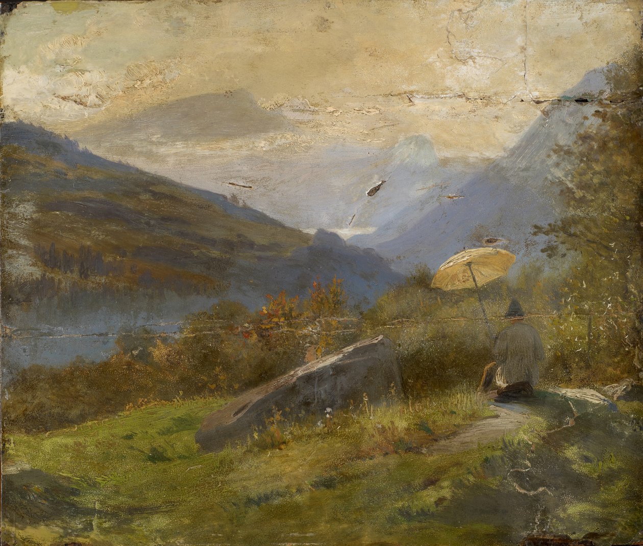 O pintor, c.1860 de Carl Spitzweg