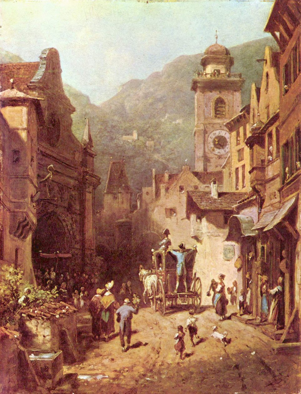 A visita do príncipe local de Carl Spitzweg