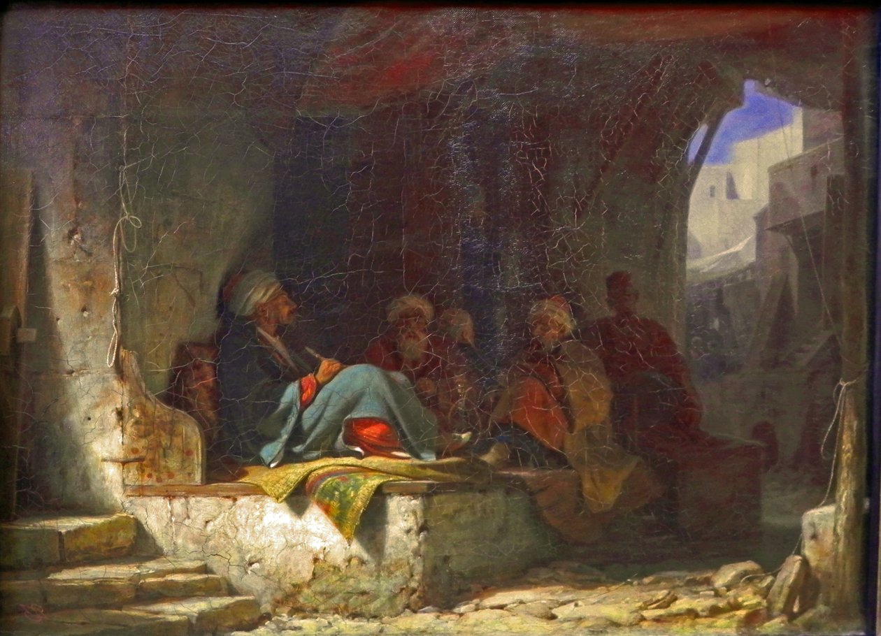 Turcos num café de Carl Spitzweg