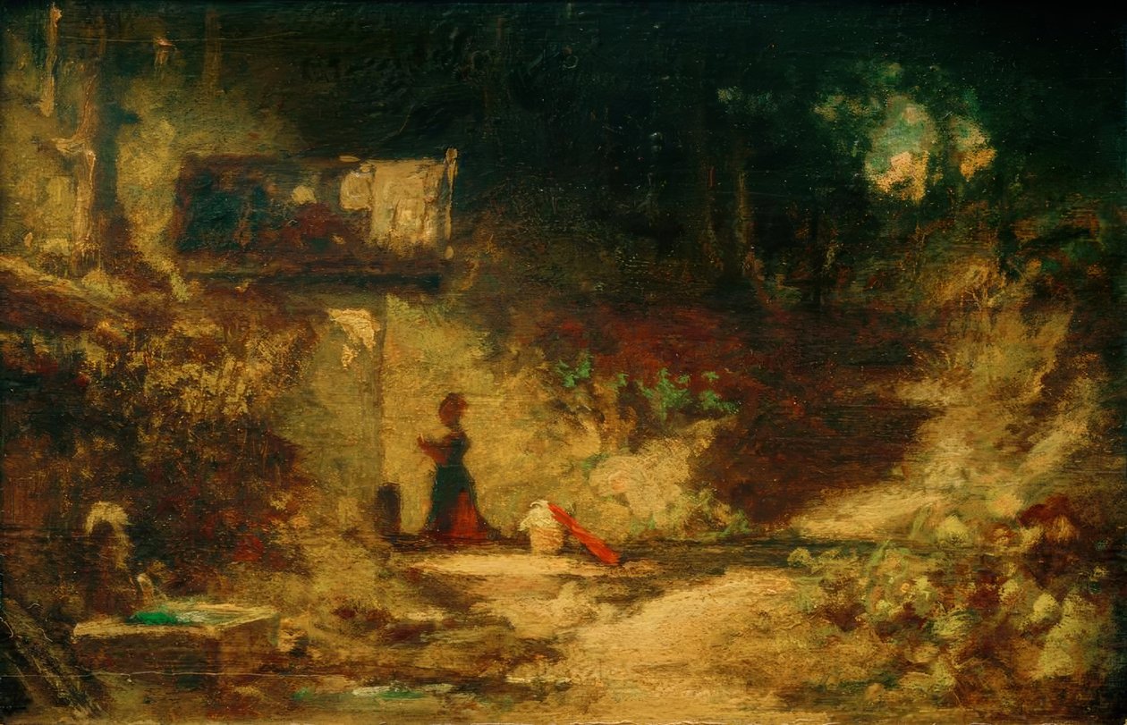 Em frente à capela da floresta de Carl Spitzweg