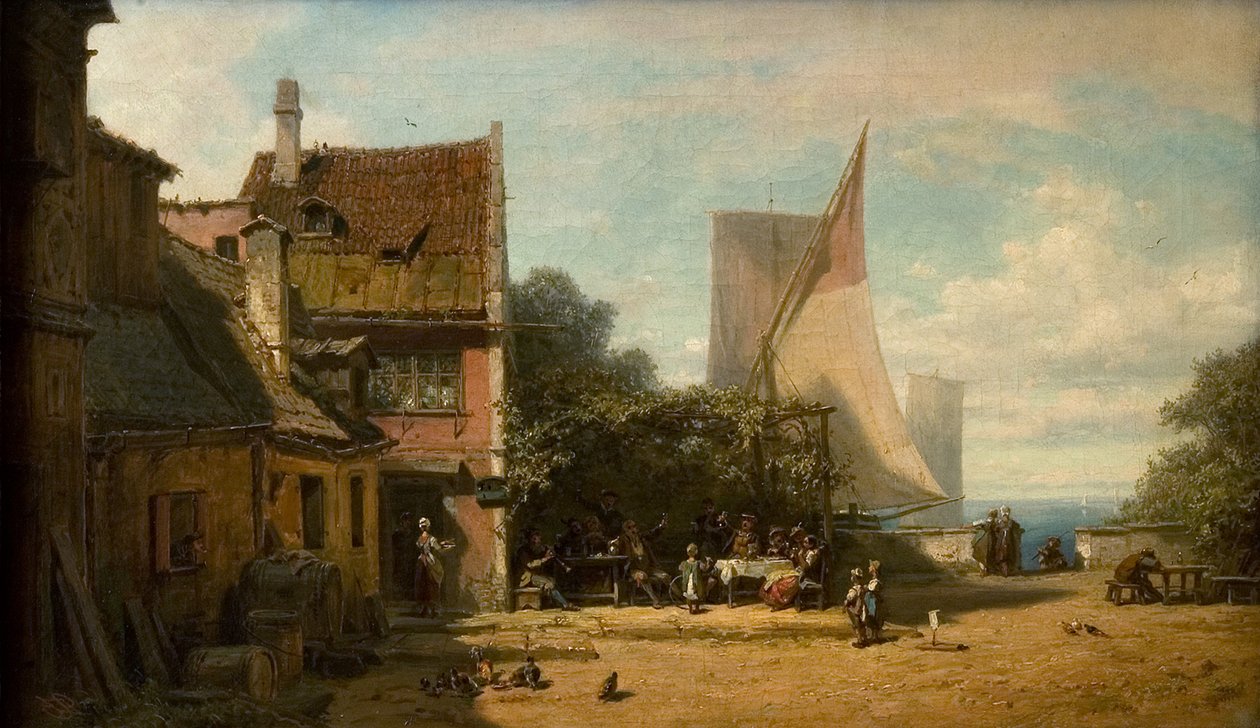 Taberna à Beira do Lago de Carl Spitzweg