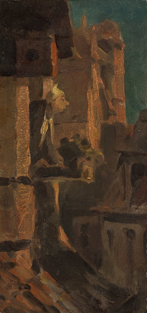 Onde está o fogo? de Carl Spitzweg