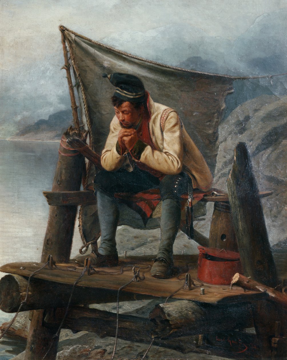 Descansar no cais de Carl Sundt Hansen