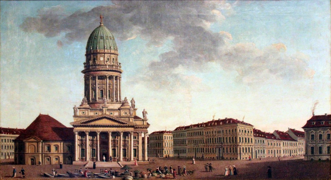 Gendarmenmarkt em Berlim, esquina entre Markgrafenstrasse e Jägerstrasse de Carl Traugott Fechhelm