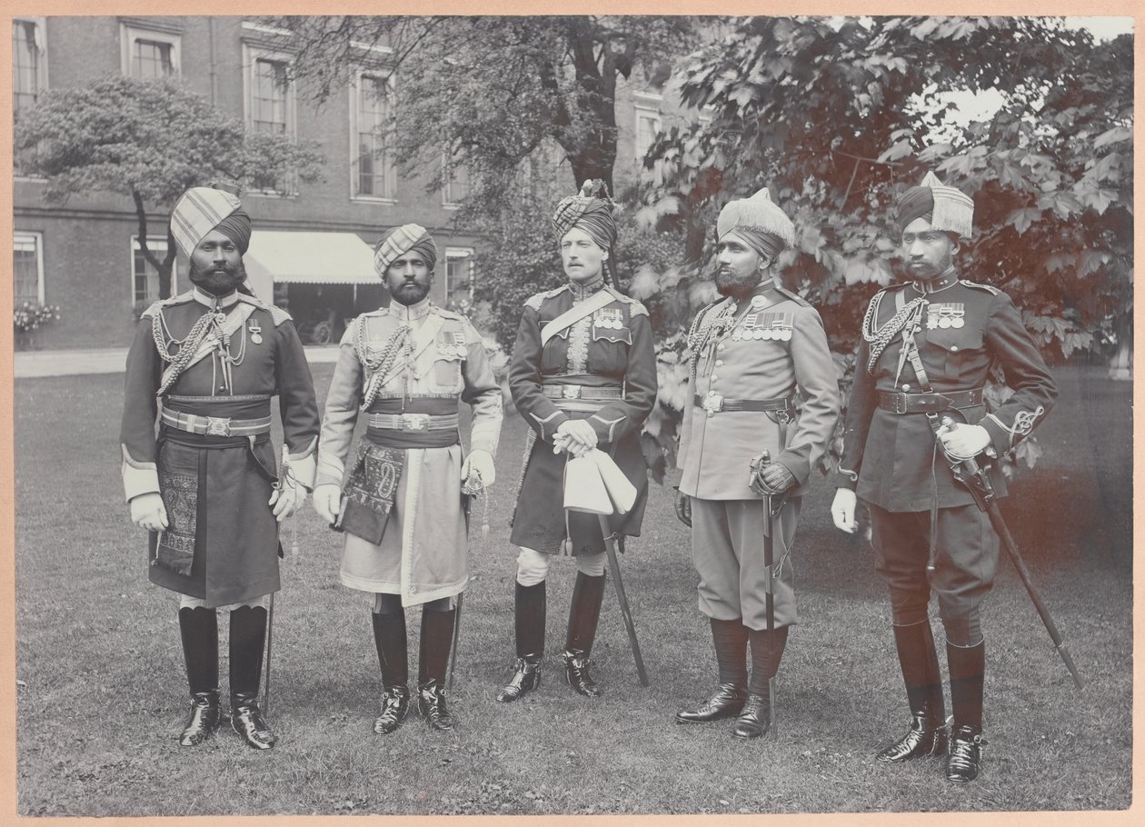 Oficiais ordenados indianos do rei, 1911 de Carl Vandyk