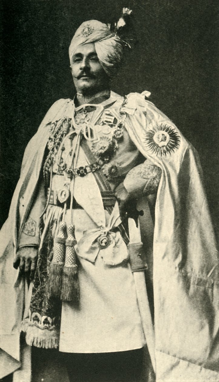Sir Pertab Singh, final do século XIX, c1920. de Carl Vandyk