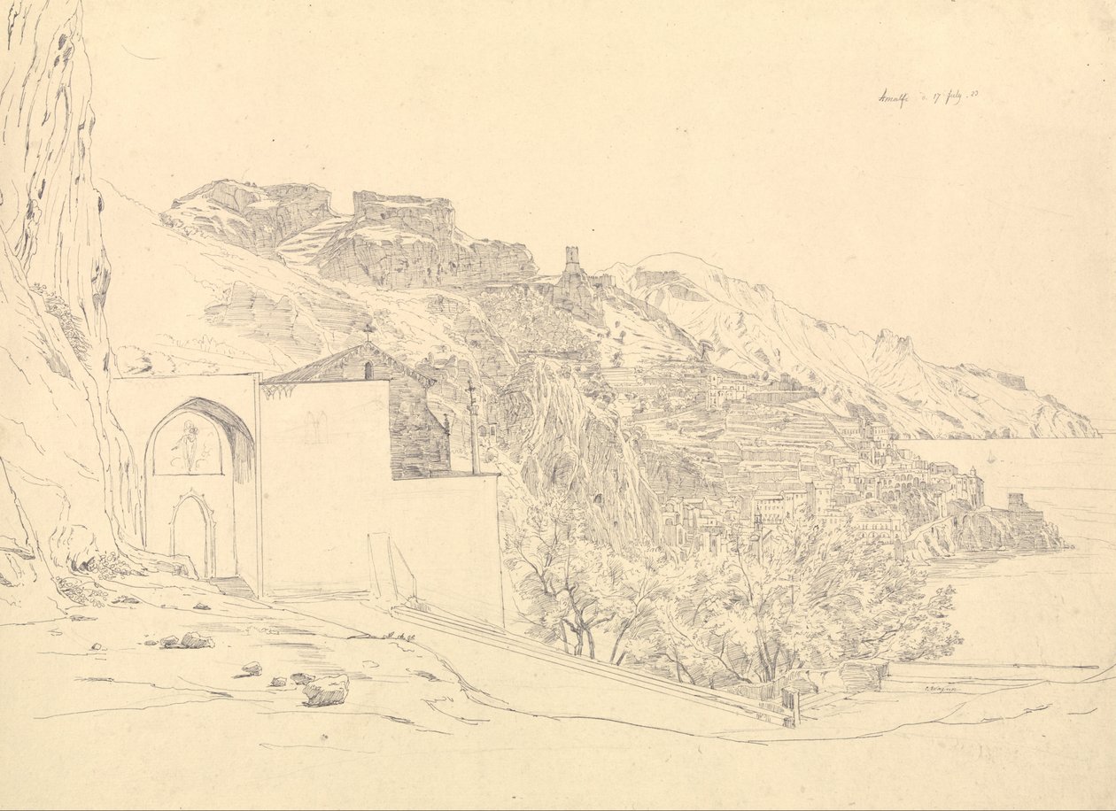 Vista de Amalfi de Carl Wagner