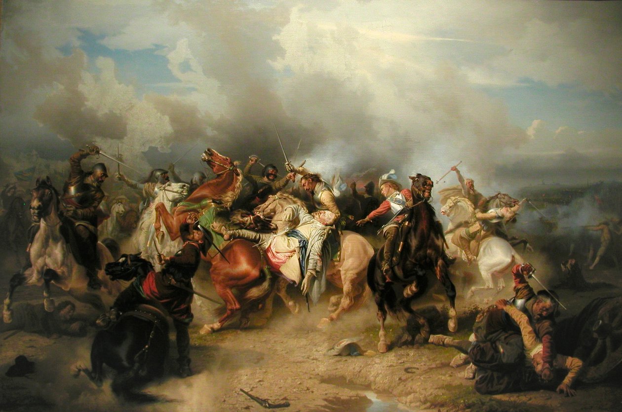 Sueco: Morte de Gustavo II Adolfo na Batalha de Lützen Batalha de Lützen (1632) de Carl Wahlbom