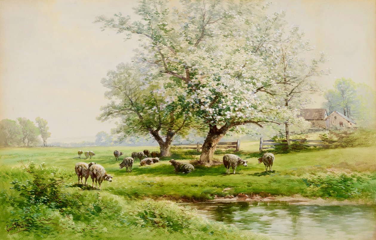 Paisagem pastoral de Carl Weber