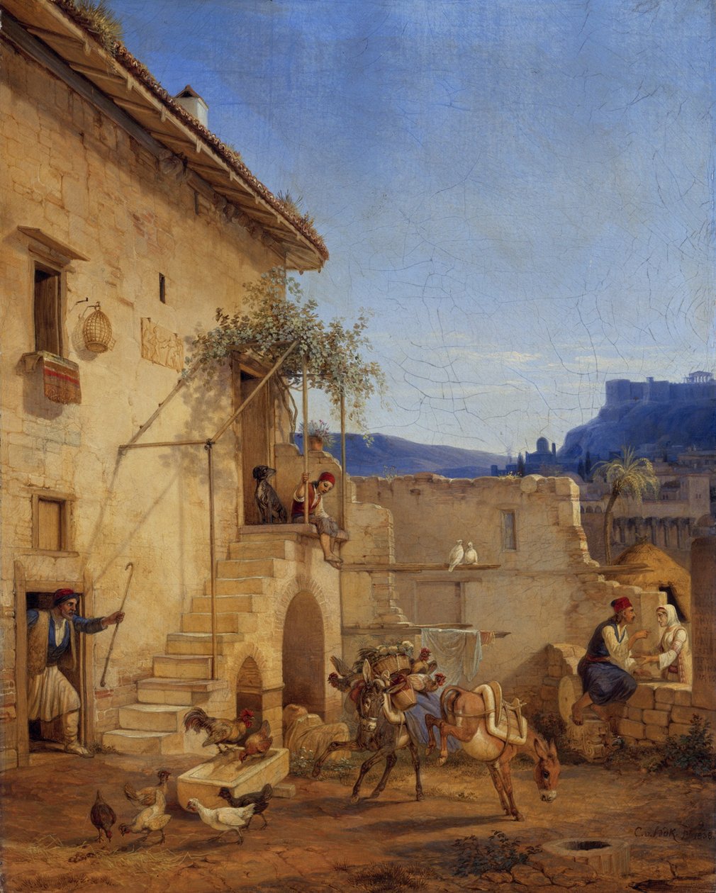 Casa em Atenas de Carl Wilhelm Freiherr von Heideck