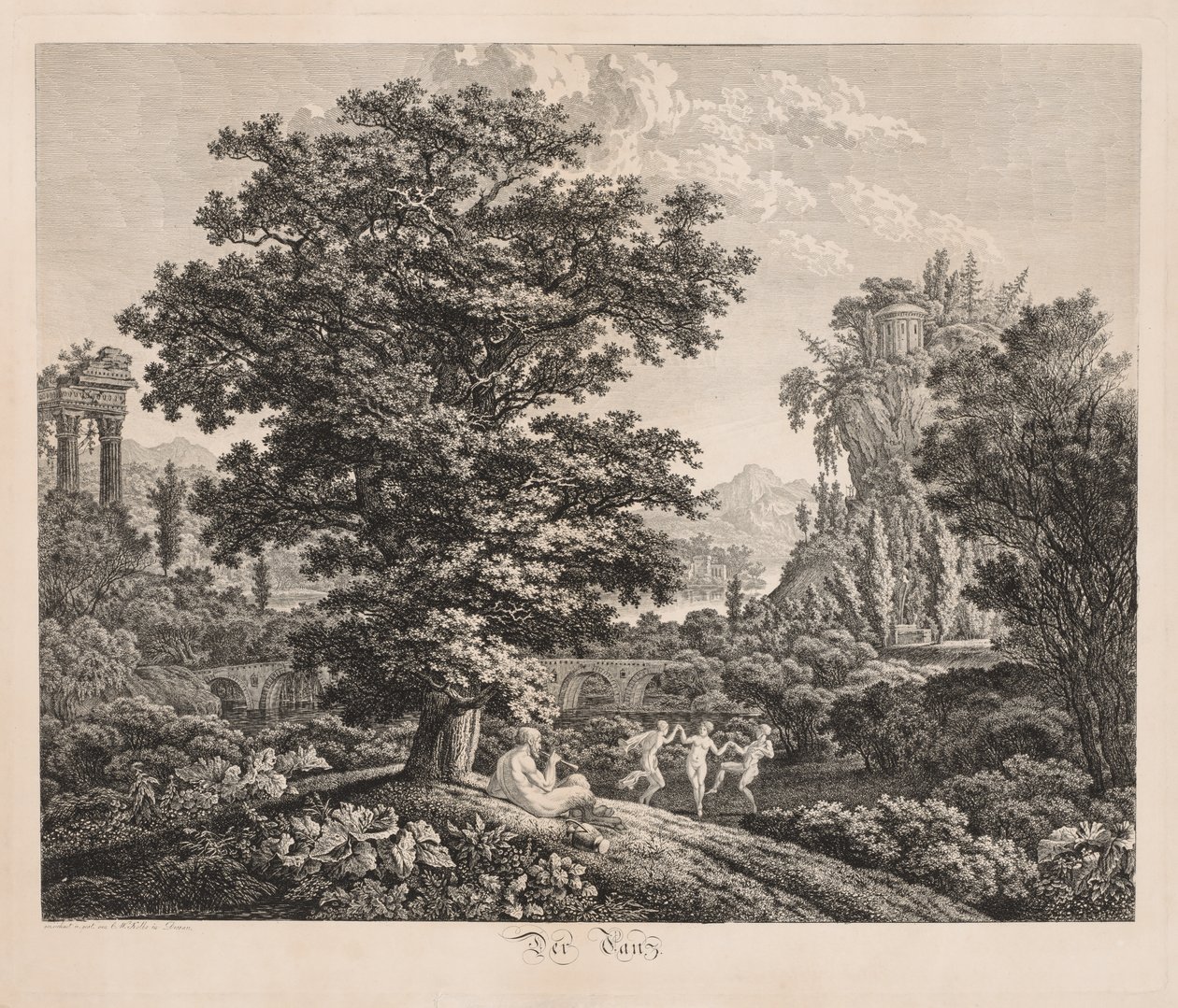 A dança, 1799. de Carl Wilhelm Kolbe I