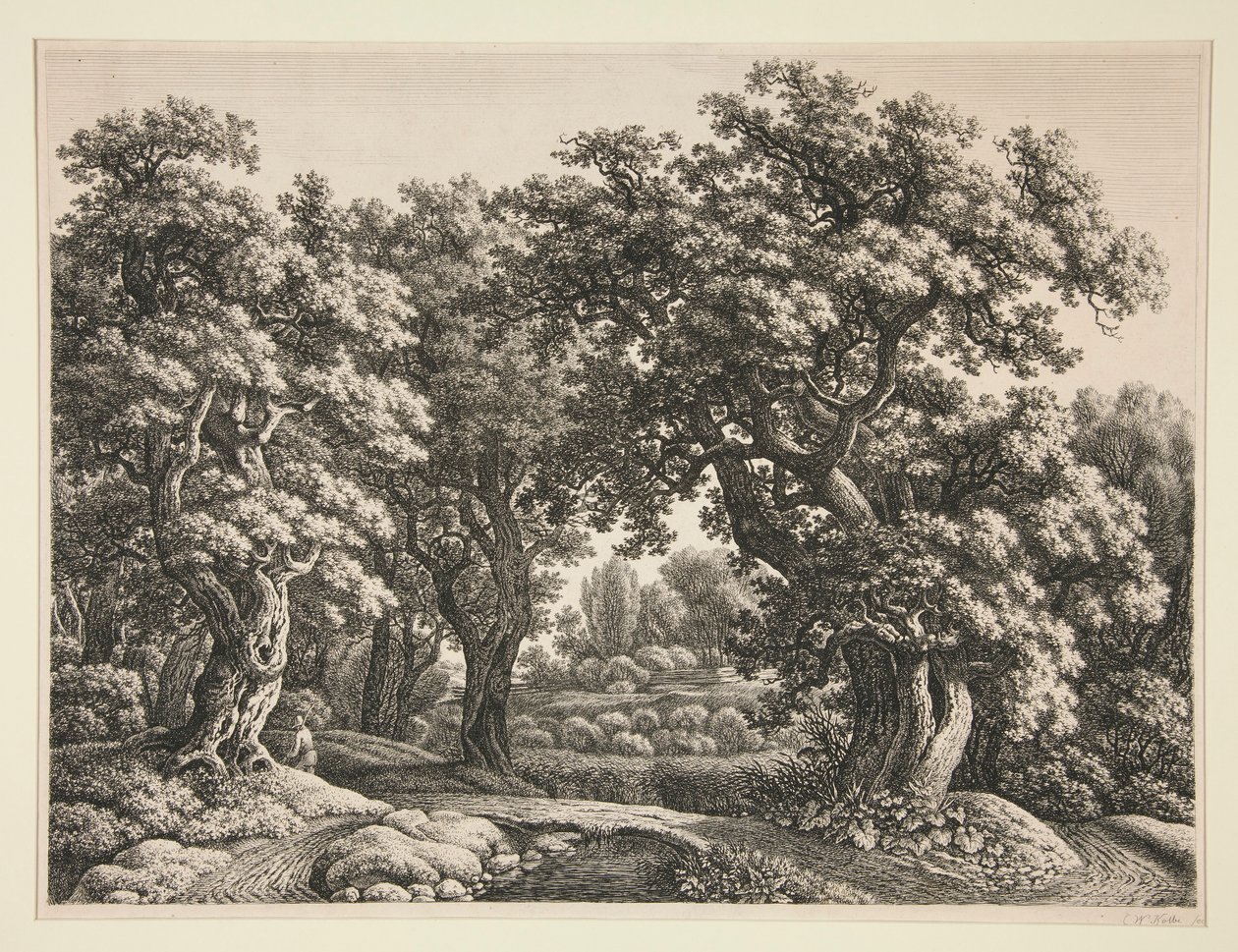 Paisagem Florestal de Carl Wilhelm Kolbe the elder