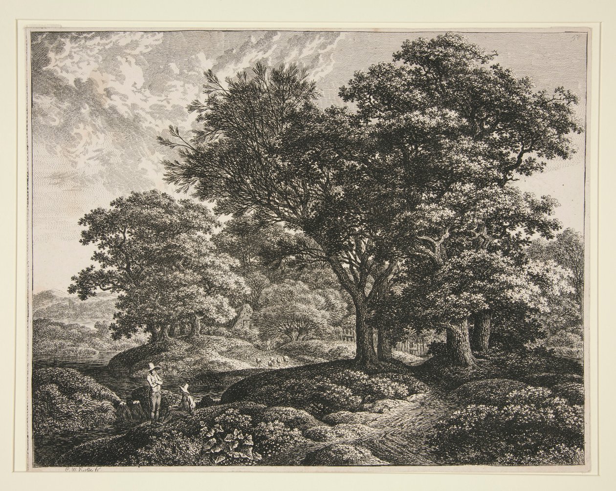 Paisagem de Carl Wilhelm Kolbe the elder