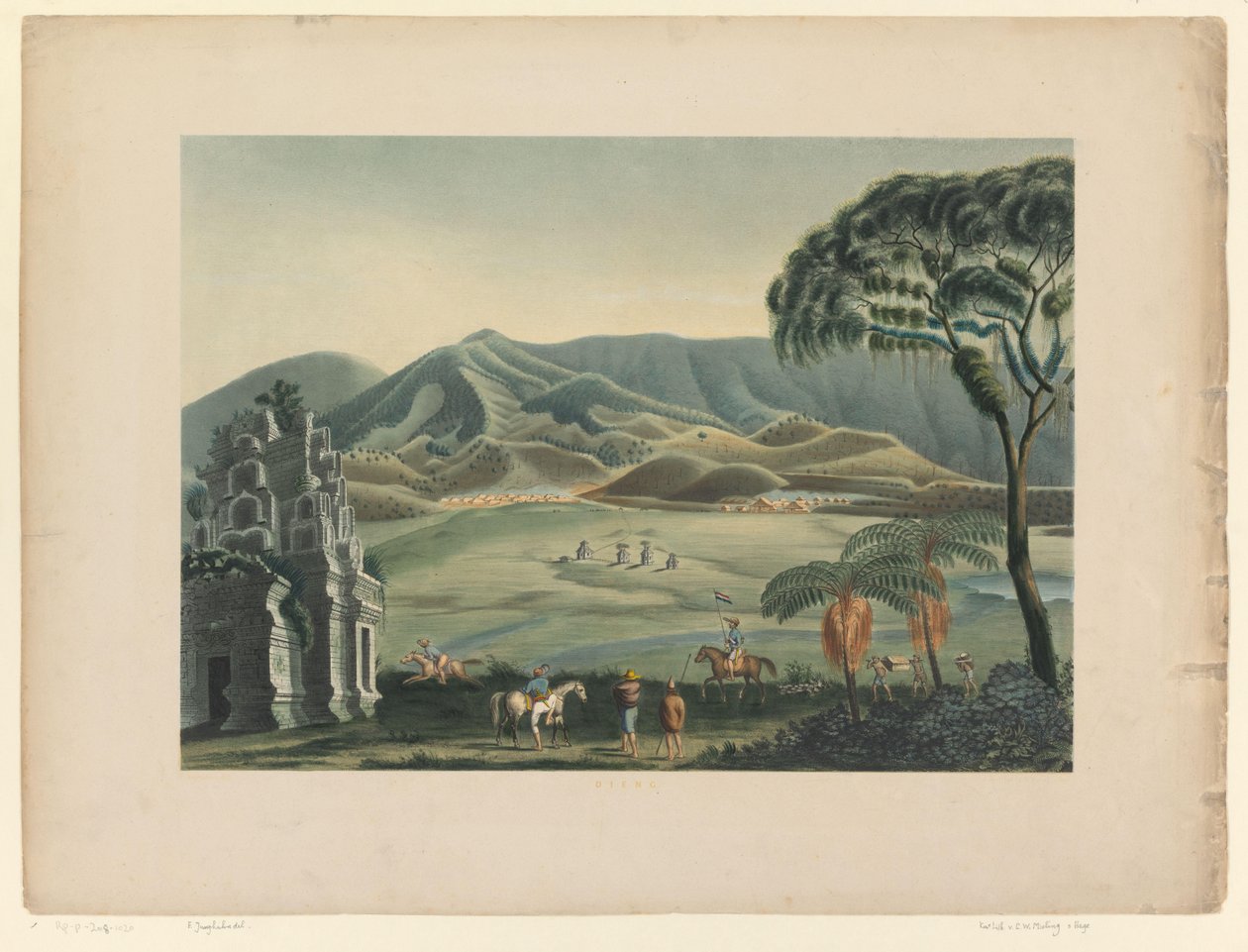 Vista de uma paisagem na planície de Dieng
Dieng (título sobre o objecto) de Carl Wilhelm Mieling (possibly)
