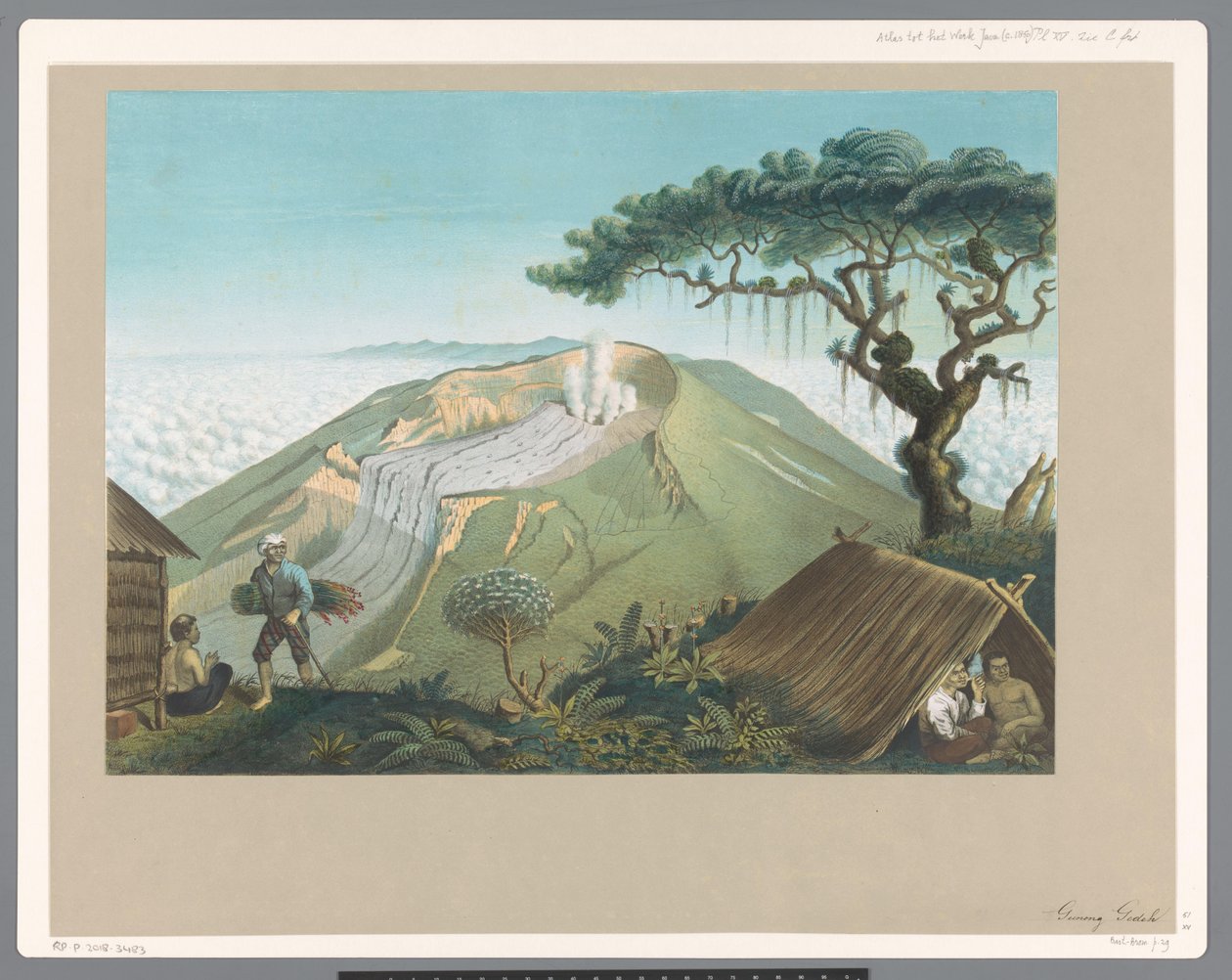 Vulcão Gede em Java Ocidental de Carl Wilhelm Mieling (possibly)