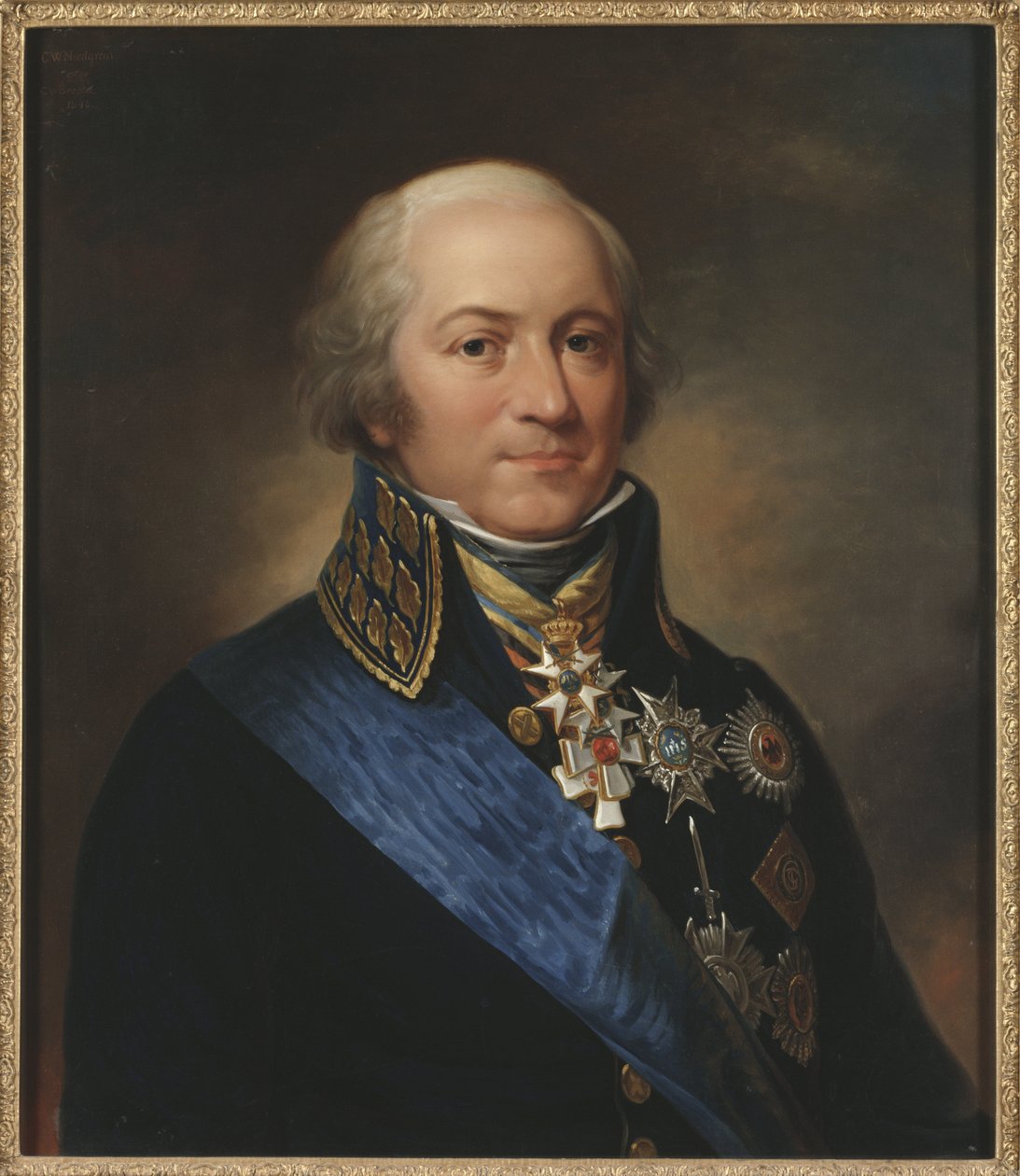 Le comte Carl Johan Adlercreutz, general suedois - Retrato do Conde Carl Johan Adlercreutz (1757-1815), de Nordgren, Carl Wilhelm (1804-1857). Óleo sobre tela de Carl Wilhelm Nordgren