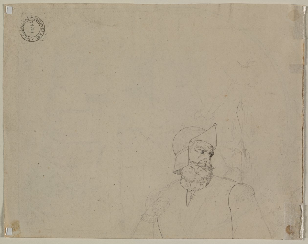 Soldado na Paisagem, segundo quartel do século XIX. de Carl Wilhelm Tischbein