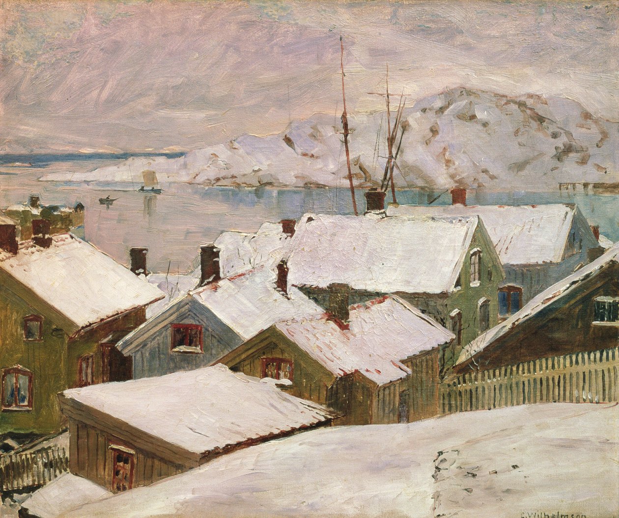 Fiskebackskil no inverno de 1899 de Carl Wilhelm Wilhelmson