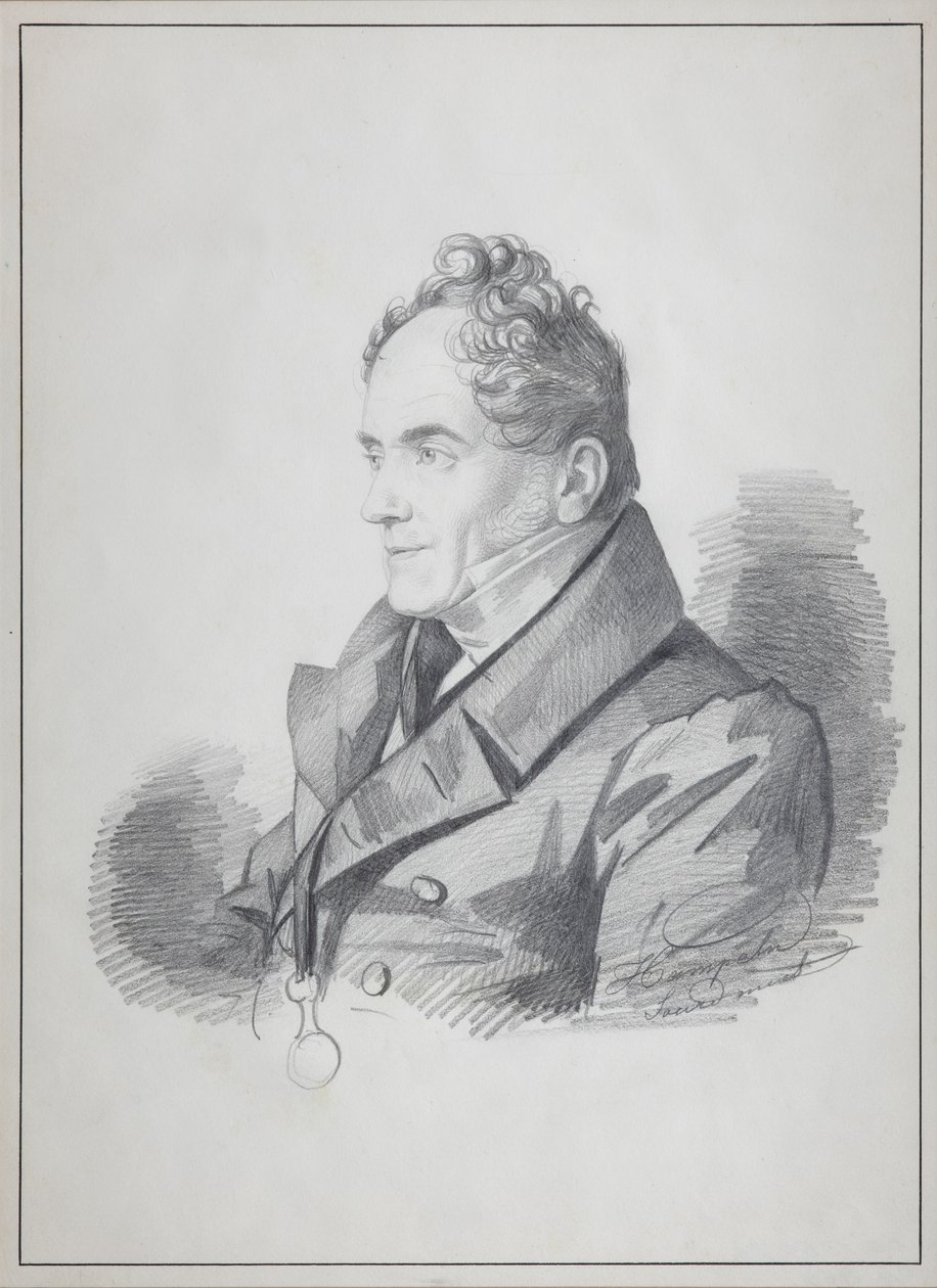Retrato do conde Viktor Pavlovich Kochubey 1768-1834, chanceler imperial da Rússia, c. 1832 de Carl von Hampeln